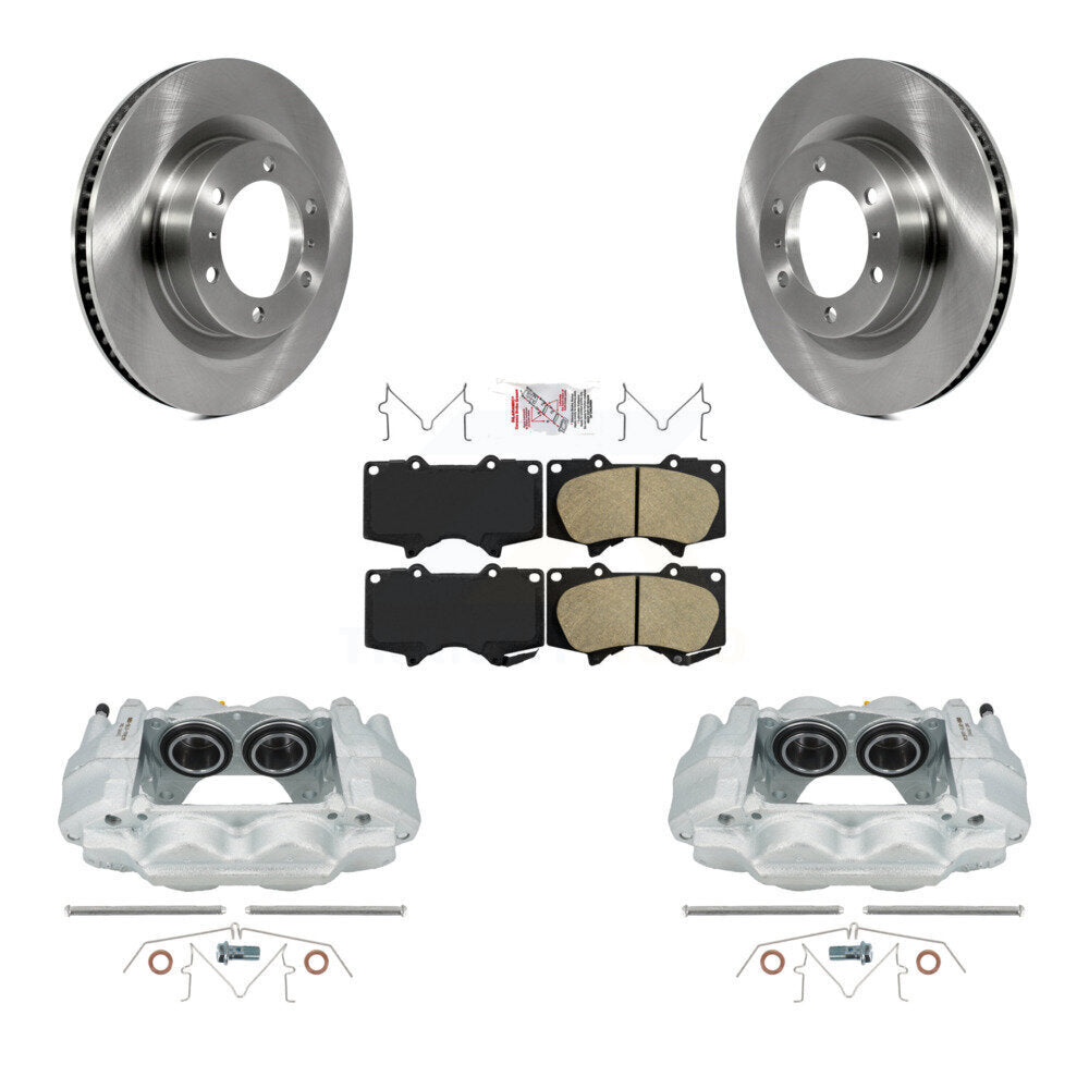 Front Disc Brake Caliper Rotors And Ceramic Pads Kit For Toyota 4Runner Lexus GX460 KC8-100652N by Transit Auto