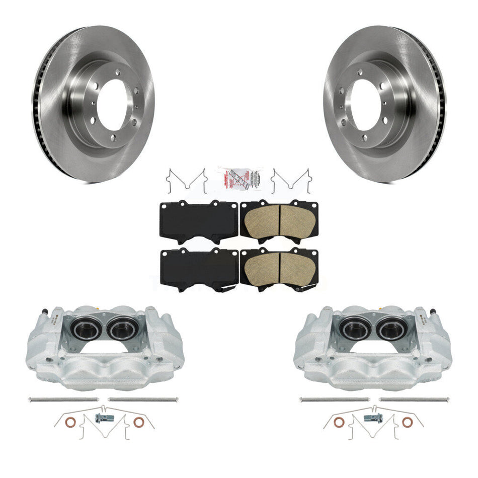 Front Disc Brake Caliper Rotors And Ceramic Pads Kit For Toyota 4Runner Lexus GX460 KC8-100652N