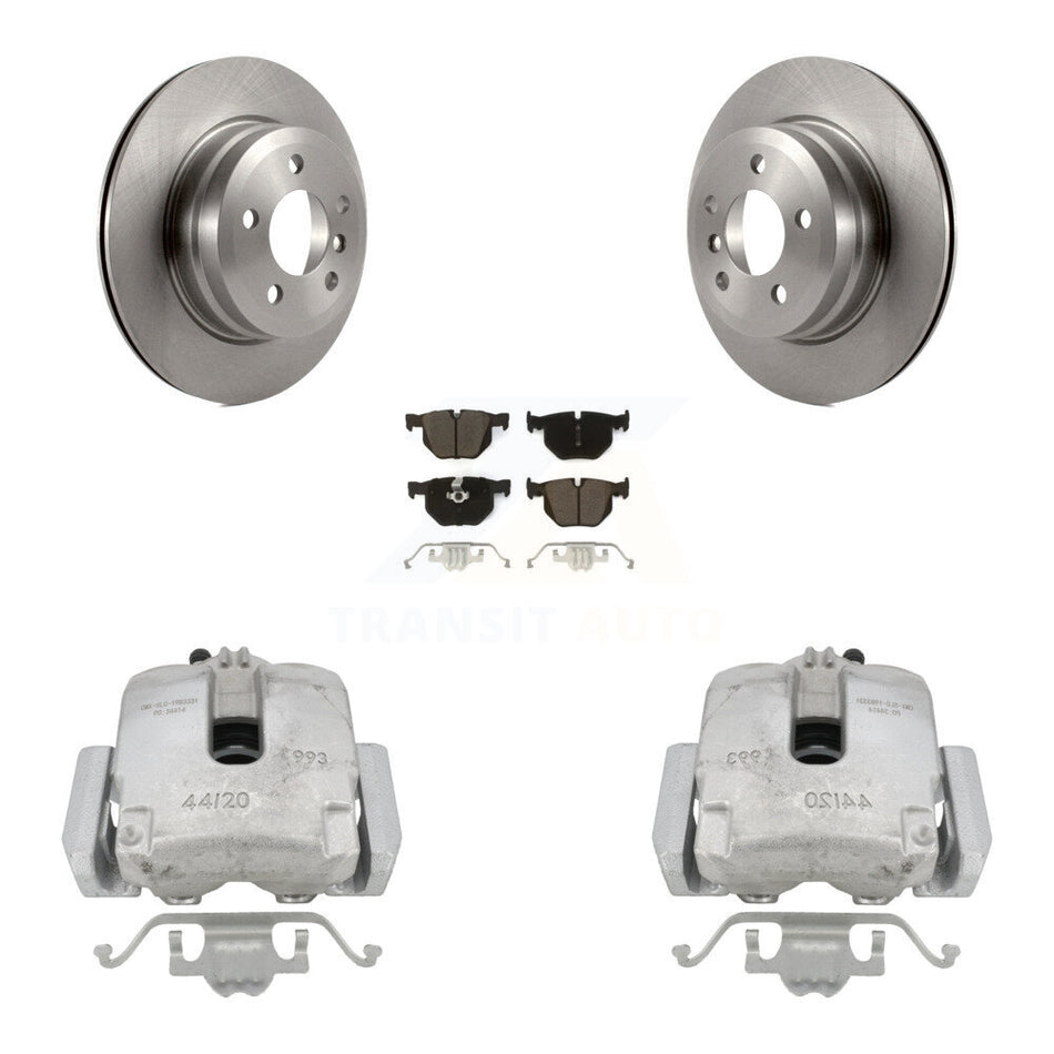 Rear Disc Brake Caliper Rotors And Ceramic Pads Kit For BMW X5 X6 KC8-100653C