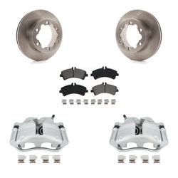 Rear Disc Brake Caliper Rotors And Semi-Metallic Pads Kit For Sprinter 3500 Mercedes-Benz Dodge Freightliner KC8-100653S