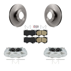 Front Disc Brake Caliper Rotors And Ceramic Pads Kit For 2003-2009 Lexus GX470 KC8-100654N