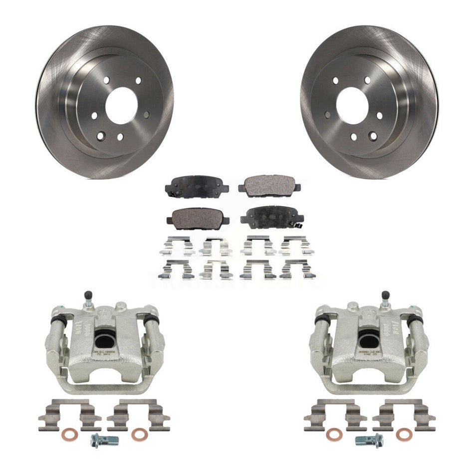 Rear Disc Brake Caliper Rotors And Semi-Metallic Pads Kit For Nissan Rogue Sport LEAF KC8-100658P