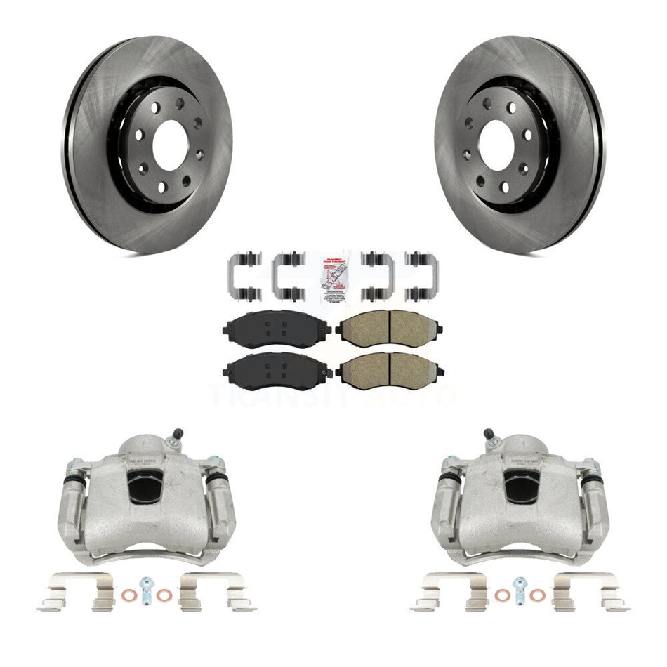 Front Disc Brake Caliper Rotors And Semi-Metallic Pads Kit For Chevrolet Aveo Spark Aveo5 EV Pontiac G3 Suzuki Wave Wave5 Swift+ KC8-100660N