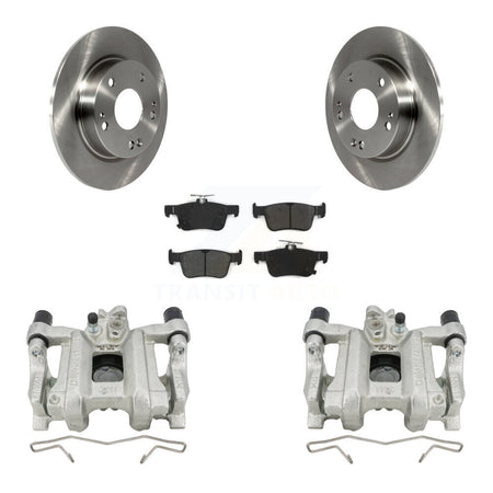 Rear Disc Brake Caliper Rotors And Semi-Metallic Pads Kit For Honda Civic KC8-100661S