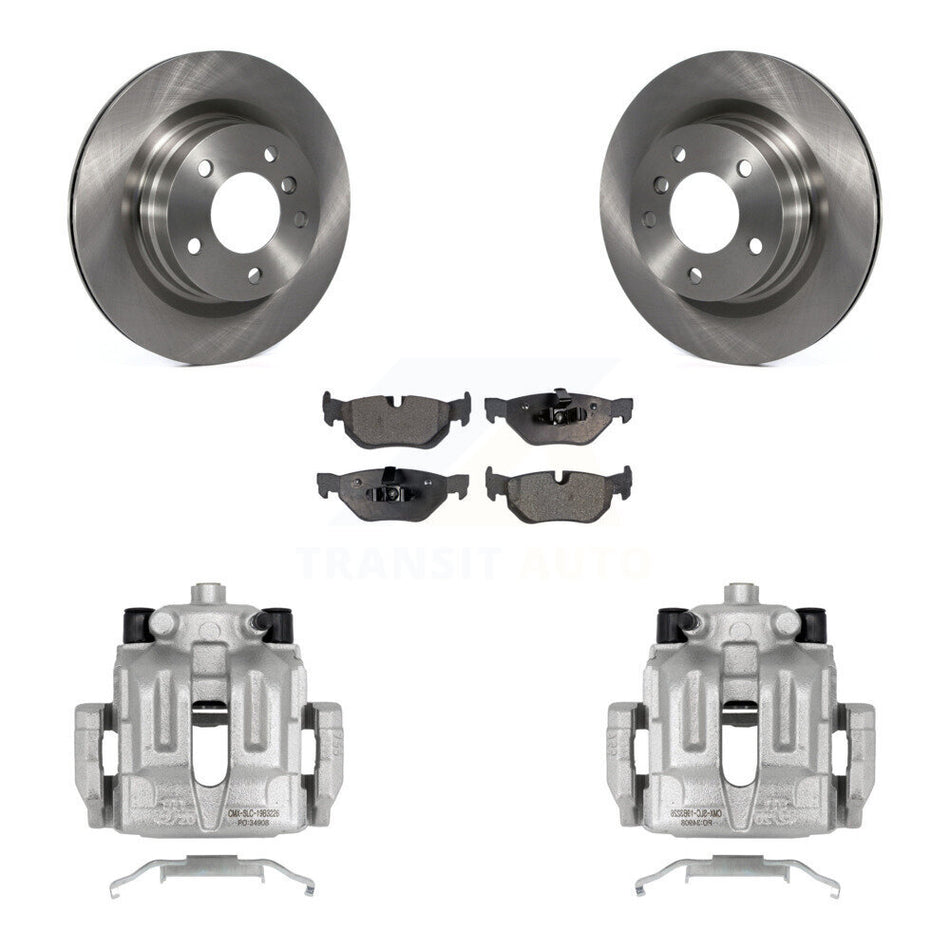 Rear Disc Brake Caliper Rotors And Semi-Metallic Pads Kit For BMW 328i 325i 323i KC8-100664P