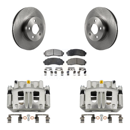 Front Brake Caliper Rotor And Ceramic Pad Kit For Ford Ranger Mazda B4000 Explorer Sport KC8-100664T