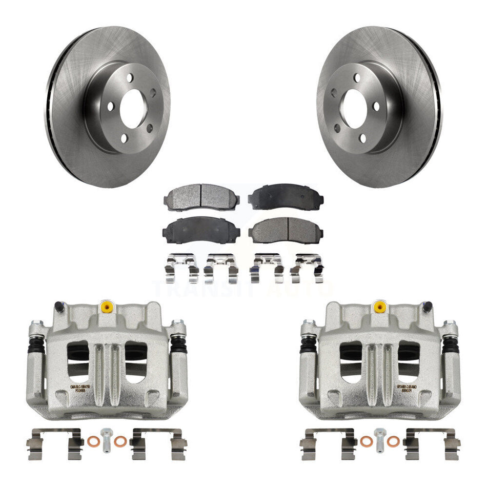 Front Brake Caliper Rotor And Ceramic Pad Kit For Ford Ranger Mazda B4000 Explorer Sport KC8-100664T