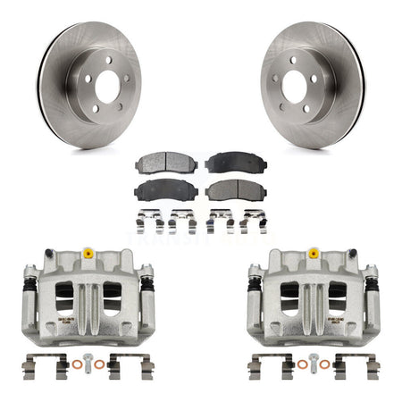 Front Disc Brake Caliper Rotors And Ceramic Pads Kit For Ford Ranger Mazda B4000 4WD KC8-100665T