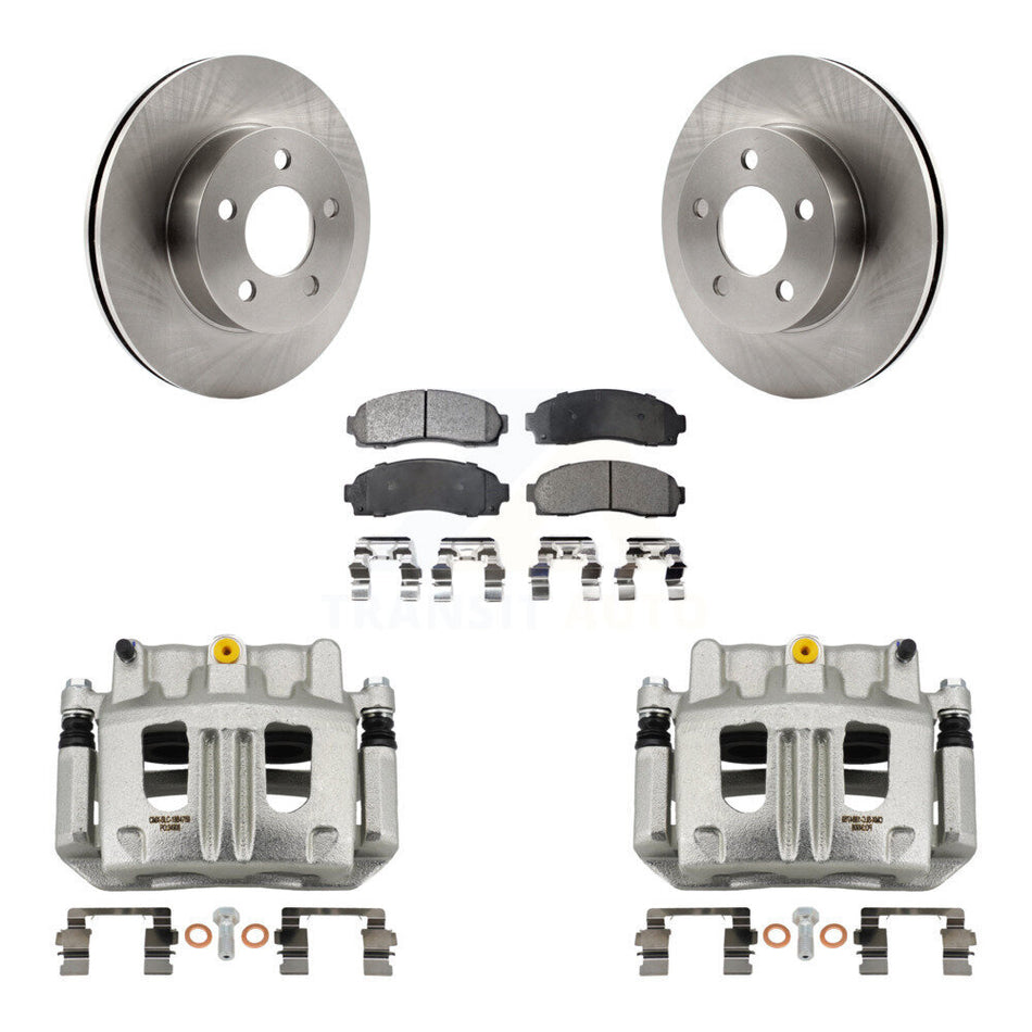 Front Disc Brake Caliper Rotors And Ceramic Pads Kit For Ford Ranger Mazda B4000 4WD KC8-100665T