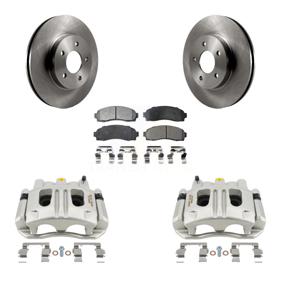 Front Disc Brake Caliper Rotors Ceramic Pad Kit For Chevrolet Equinox Saturn Vue Pontiac KC8-100667T