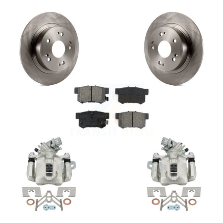 Rear Disc Brake Caliper Rotors And Semi-Metallic Pads Kit For 2016-2018 Acura ILX KC8-100668S