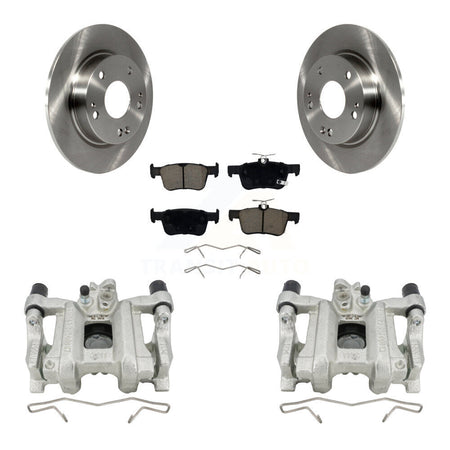 Rear Disc Brake Caliper Rotors And Ceramic Pads Kit For Honda Civic Insight KC8-100670C