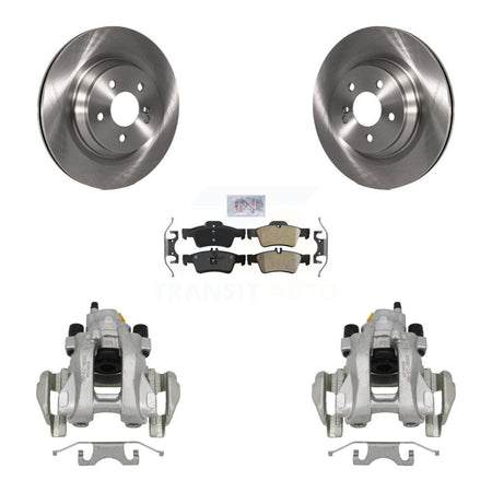 Rear Brake Caliper Rotor Semi-Metallic Pad Kit For Mercedes-Benz S350 With Sport Package KC8-100670N