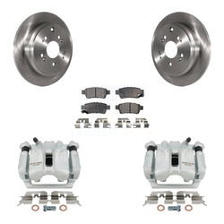 Rear Disc Brake Caliper Rotors And Semi-Metallic Pads Kit For 2005-2010 Honda Odyssey KC8-100670P