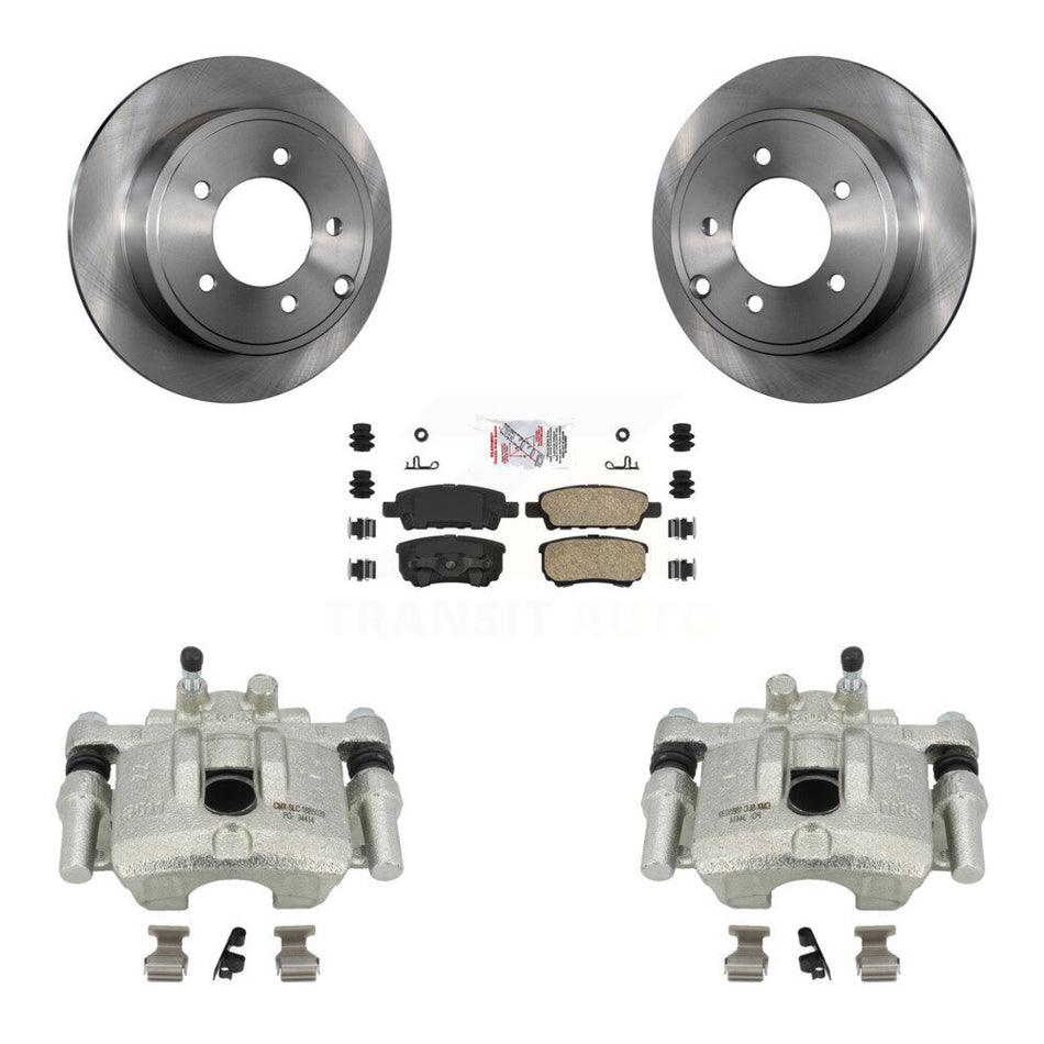 Rear Disc Brake Caliper Rotors And Ceramic Pads Kit For Jeep Dodge Patriot Chrysler Compass Avenger 200 Caliber Sebring Mitsubishi Lancer KC8-100672N
