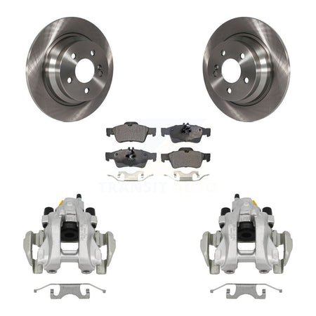 Rear Disc Brake Caliper Rotor And Semi-Metallic Pad Kit For Mercedes-Benz E350 E320 E500 KC8-100672P