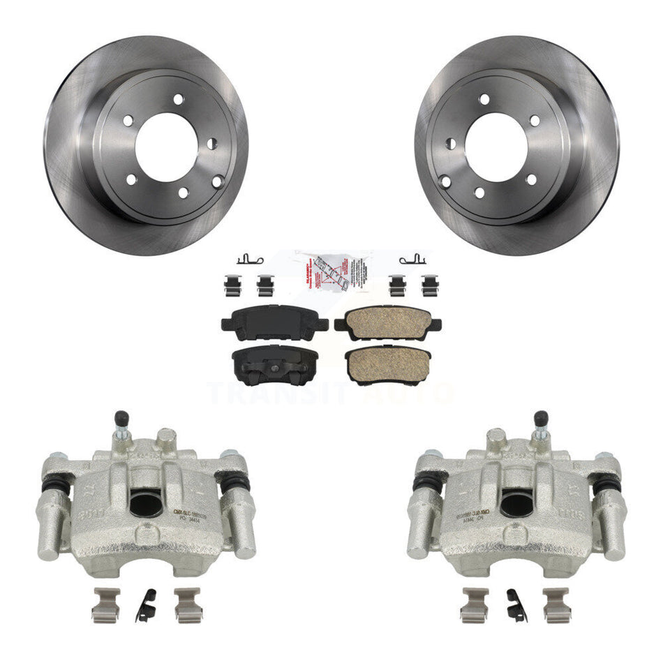 Rear Disc Brake Caliper Rotors And Ceramic Pads Kit For Jeep Dodge Patriot Chrysler Compass Avenger 200 Caliber Sebring Mitsubishi Lancer KC8-100673N