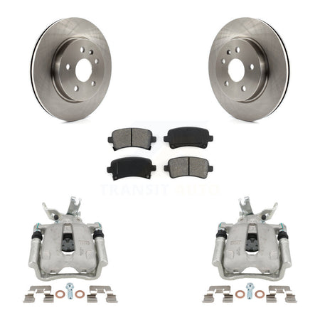 Rear Disc Brake Caliper Rotors And Semi-Metallic Pads Kit For Chevrolet Malibu Limited KC8-100674S