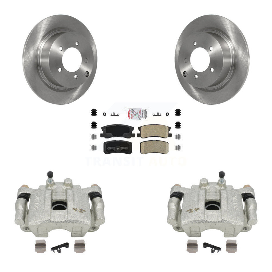 Rear Disc Brake Caliper Rotors And Ceramic Pads Kit For Jeep Patriot Dodge Compass Avenger Chrysler Sebring Mitsubishi Lancer Caliber 200 Outlander Sport RVR KC8-100675N