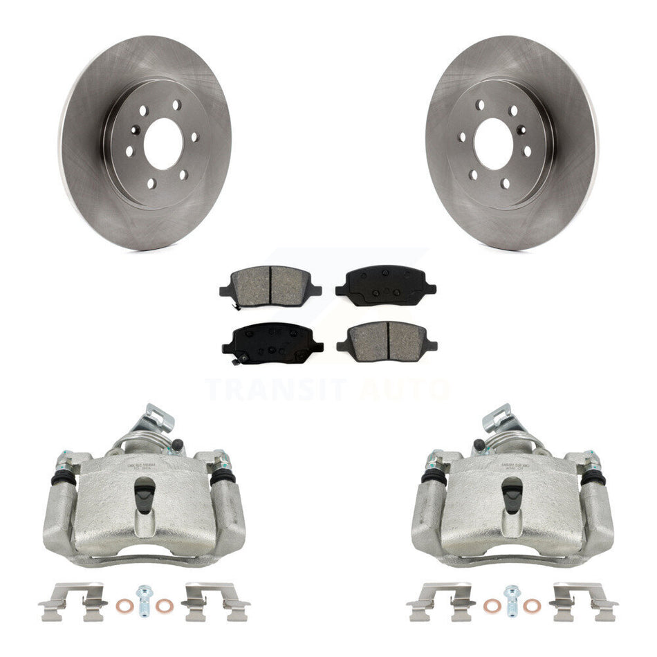 Rear Disc Brake Caliper Rotors And Semi-Metallic Pads Kit For Chevrolet Uplander Pontiac Montana Buick Terraza Saturn Relay KC8-100678S