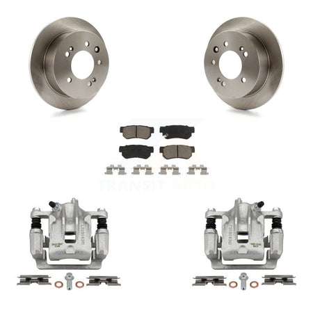 Rear Disc Brake Caliper Rotors And Ceramic Pads Kit For Hyundai Elantra KC8-100680C