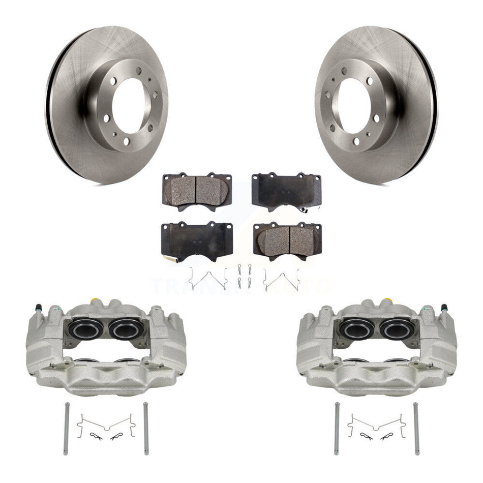 Front Disc Brake Caliper Rotors And Ceramic Pads Kit For Toyota Tacoma FJ Cruiser KC8-100682T