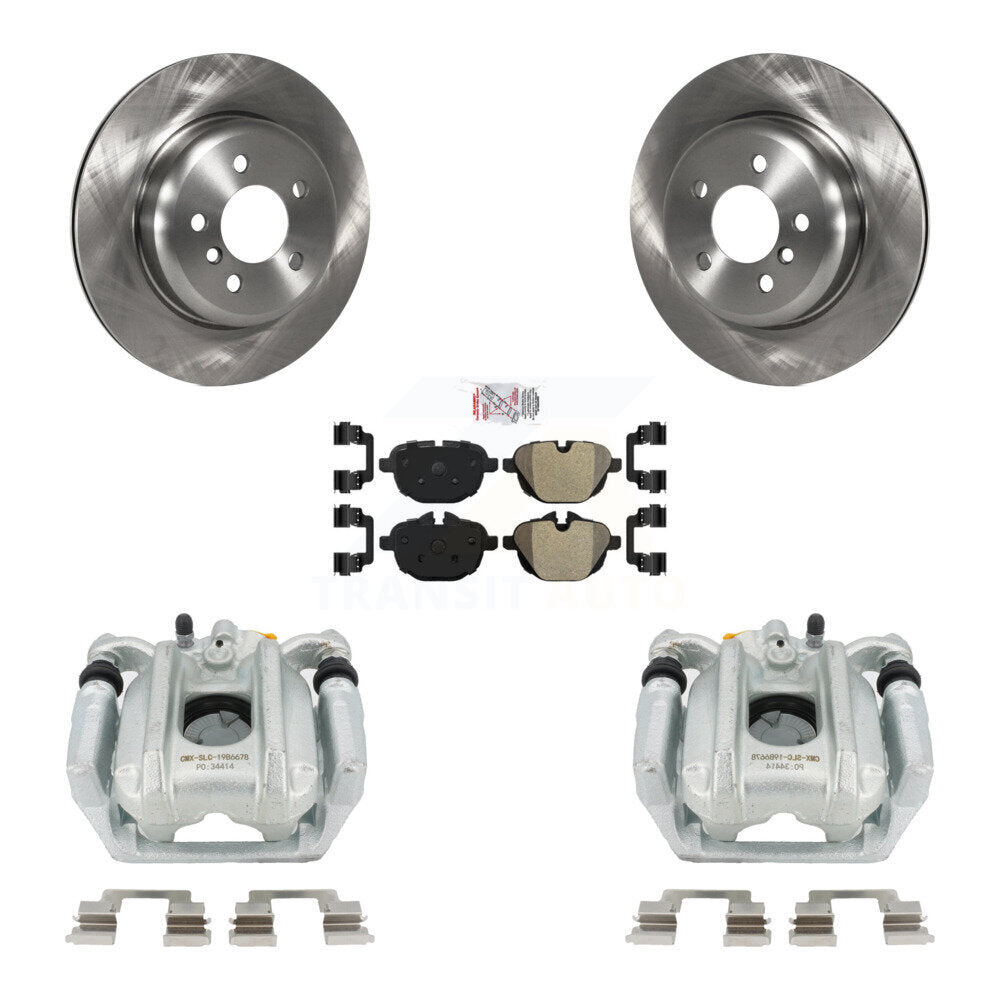 Rear Brake Caliper Rotor & Semi-Metallic Pad Kit For BMW 535i xDrive 528i ActiveHybrid 5 KC8-100683N