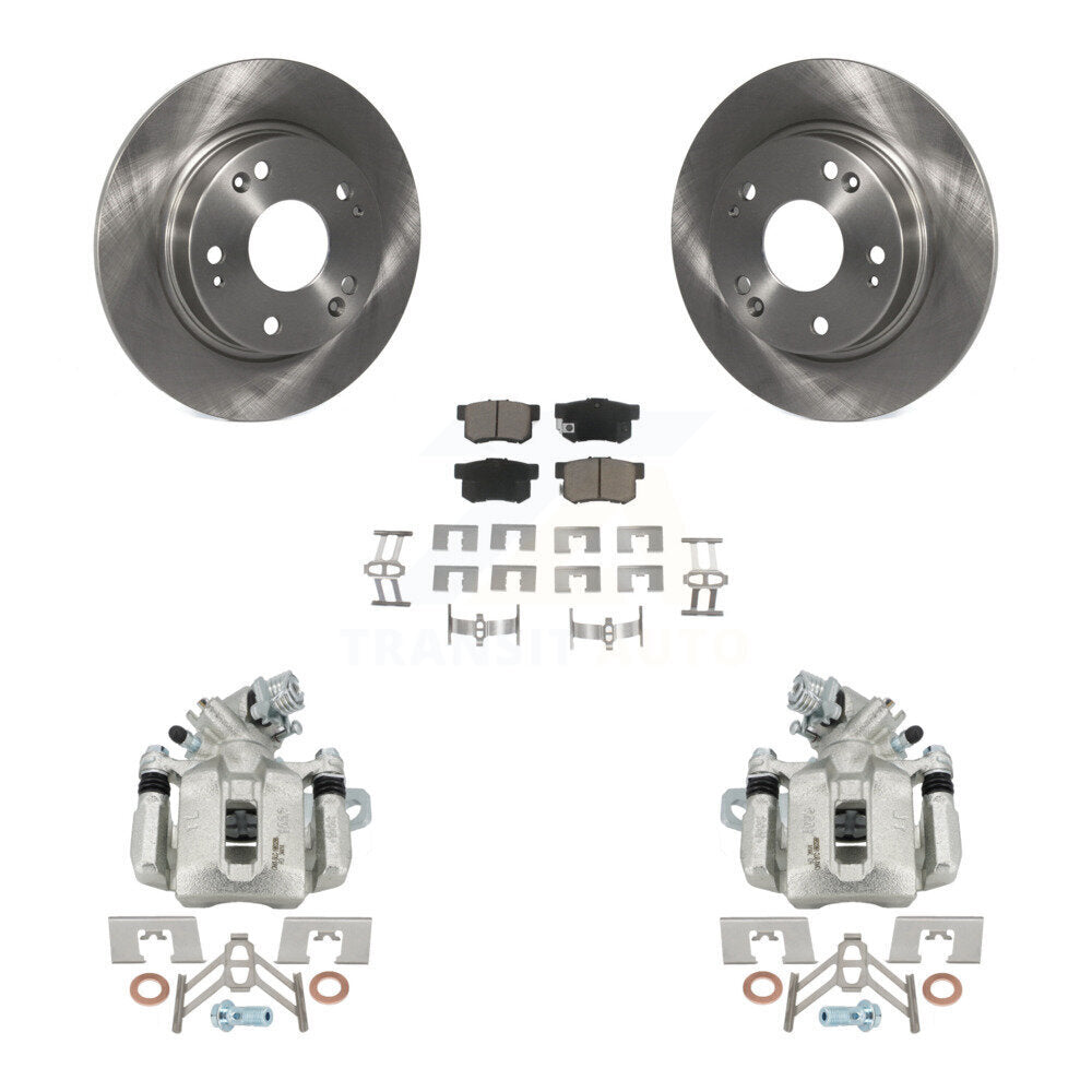 Rear Disc Brake Caliper Rotors And Ceramic Pads Kit For Honda Civic Acura CSX ILX KC8-100686C
