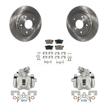 Rear Disc Brake Caliper Rotors And Ceramic Pads Kit For Honda Civic Acura CSX ILX KC8-100686C