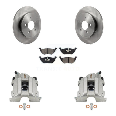 Rear Brake Caliper Rotor And Semi-Metallic Pad Kit For Ford Escape Mazda Tribute Mercury KC8-100689S