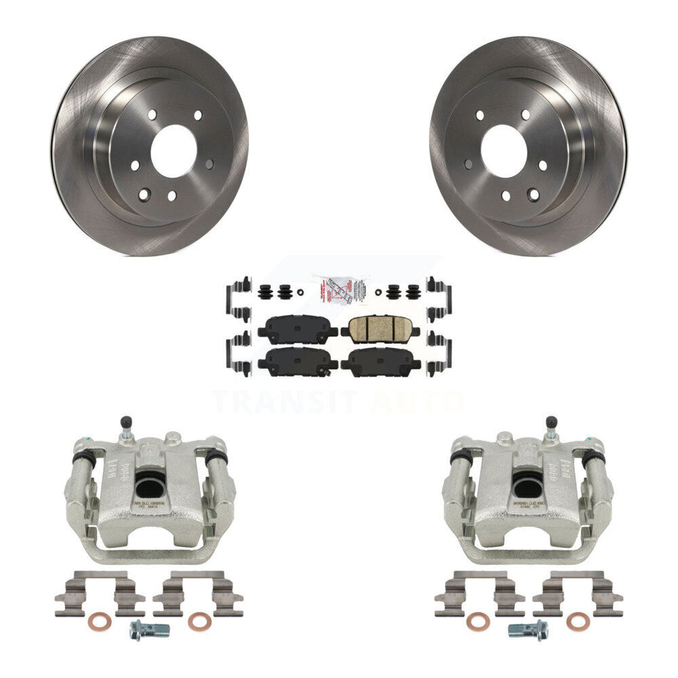 Rear Disc Brake Caliper Rotors And Ceramic Pads Kit For Nissan Rogue Sport LEAF KC8-100691N