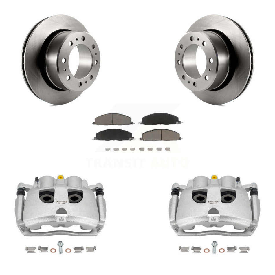 Rear Disc Brake Caliper Rotors And Ceramic Pads Kit For Ram 2500 3500 Dodge KC8-100699C