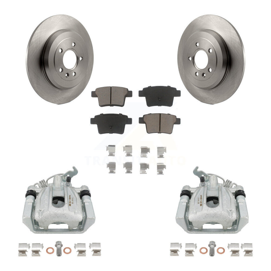 Rear Disc Brake Caliper Rotors And Ceramic Pads Kit For Ford Five Hundred Freestyle Taurus Mercury Montego X Sable KC8-100700C