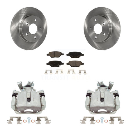 Rear Brake Caliper Rotor & Ceramic Pad Kit For Chevrolet Malibu Pontiac Cobalt G5 G6 Ion KC8-100703C
