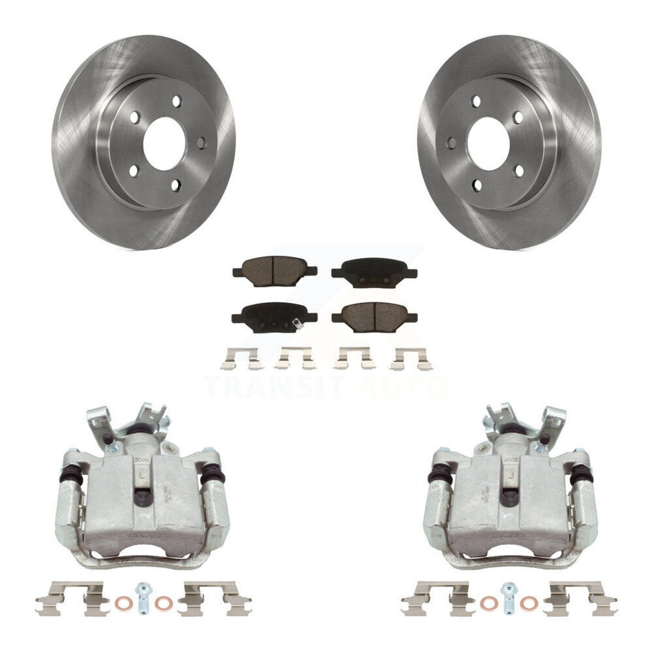 Rear Brake Caliper Rotor & Ceramic Pad Kit For Chevrolet Malibu Pontiac Cobalt G5 G6 Ion KC8-100703C