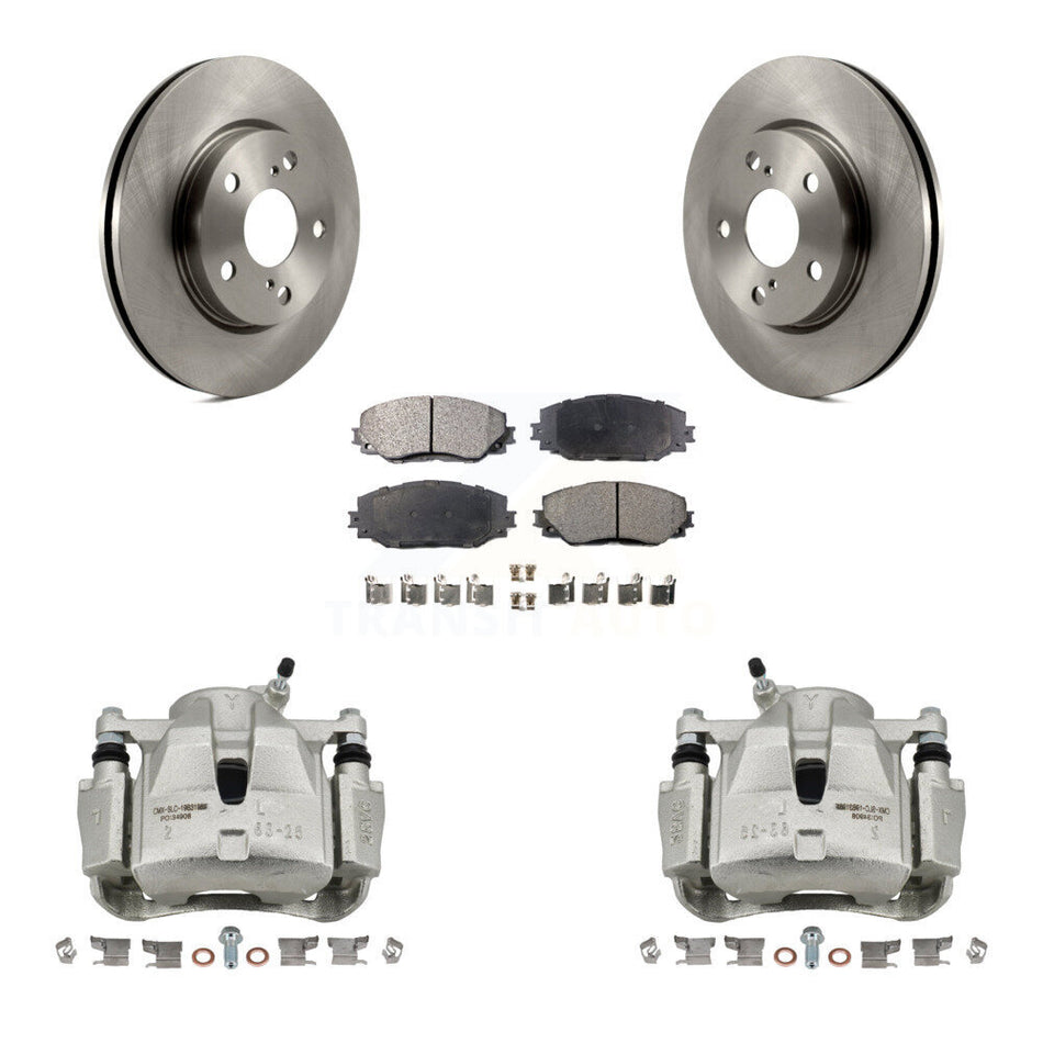 Front Disc Brake Caliper Rotors And Ceramic Pads Kit For Toyota RAV4 Scion xB Prius V Lexus HS250h KC8-100703T