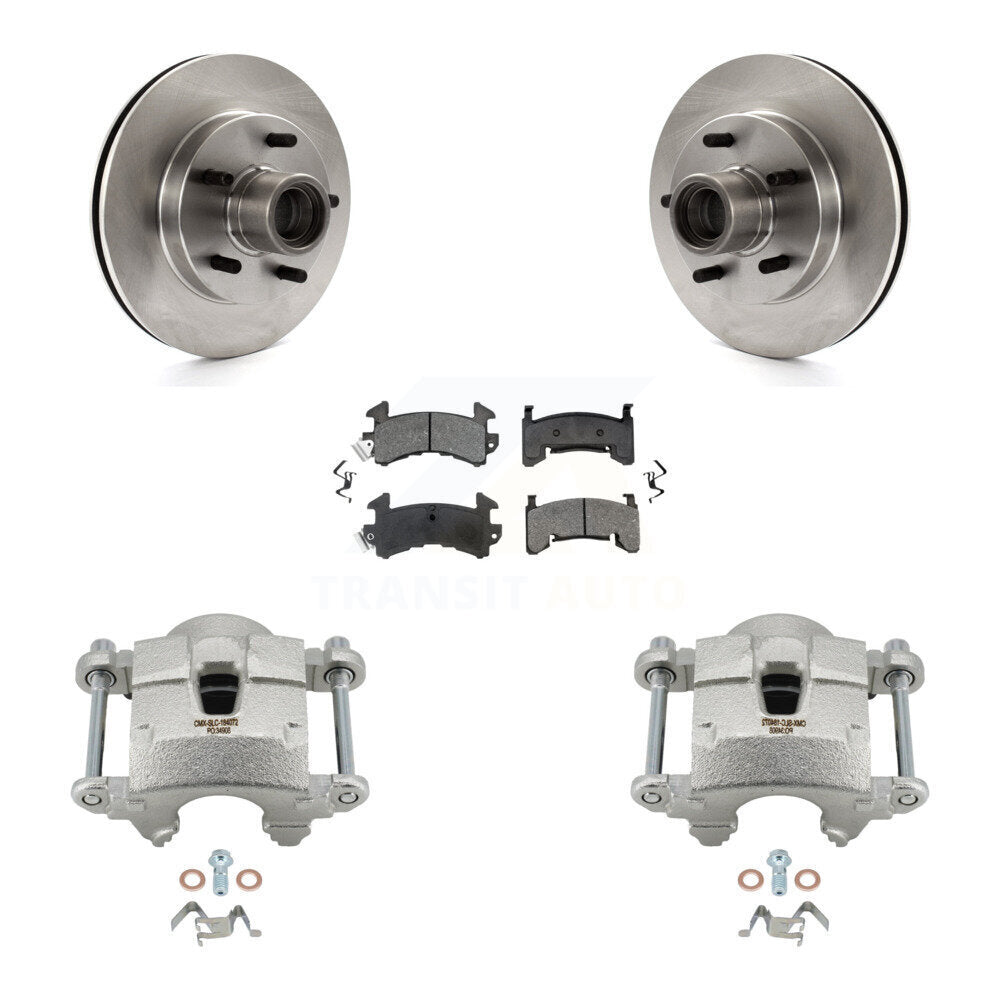 Front Brake Caliper Rotors Semi-Metallic Pad Kit For Chevrolet S10 GMC Sonoma Blazer S15 KC8-100705S