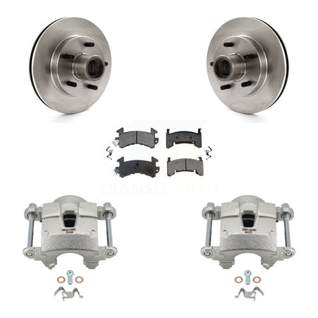 Front Brake Caliper Rotors Semi-Metallic Pad Kit For Chevrolet S10 GMC Sonoma Blazer S15 KC8-100705S