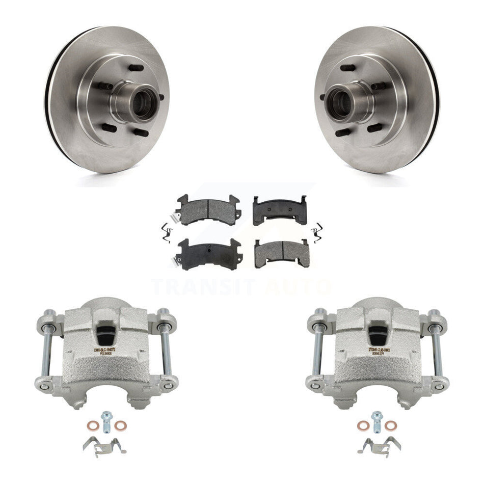 Front Brake Caliper Rotors Semi-Metallic Pad Kit For Chevrolet S10 GMC Sonoma Blazer S15 KC8-100705S