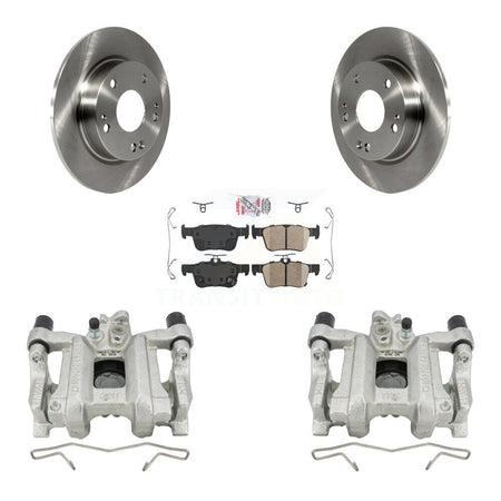 Rear Disc Brake Caliper Rotors And Ceramic Pads Kit For Honda Civic KC8-100706N