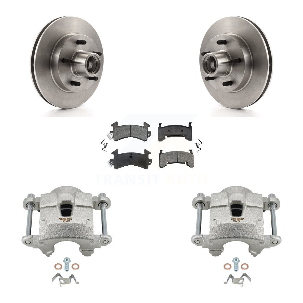 Front Brake Caliper Rotor Semi-Metallic Pad Kit For Chevrolet Camaro Pontiac S10 GMC S15 KC8-100706S