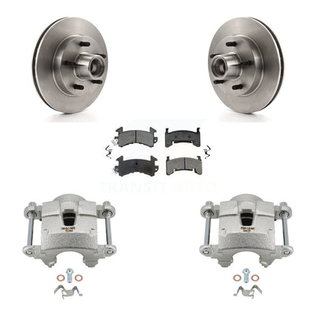Front Brake Caliper Rotor Semi-Metallic Pad Kit For Chevrolet Camaro Pontiac S10 GMC S15 KC8-100706S