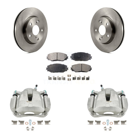 Front Disc Brake Caliper Rotors And Ceramic Pads Kit For Toyota RAV4 LE KC8-100706T by Transit Auto