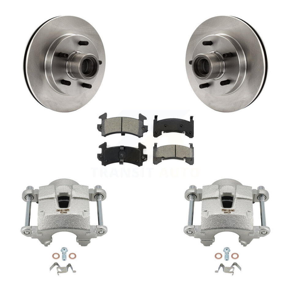 Front Brake Caliper Rotors & Semi-Metallic Pad Kit For 2003 Chevrolet S10 GMC Sonoma RWD KC8-100707S