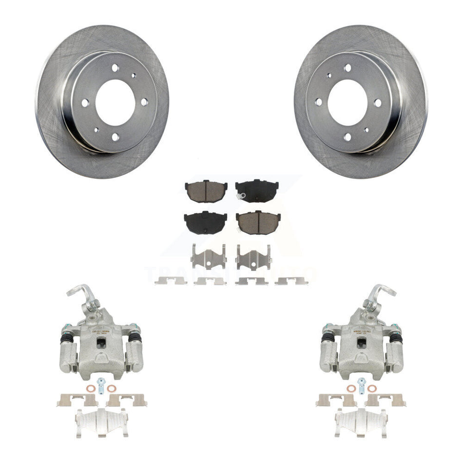 Rear Disc Brake Caliper Rotors And Ceramic Pads Kit For Hyundai Elantra KC8-100709C