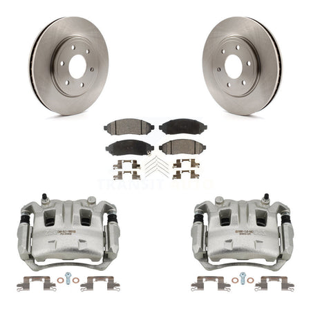 Front Disc Brake Caliper Rotors And Ceramic Pads Kit For Nissan Frontier Suzuki Equator KC8-100710T