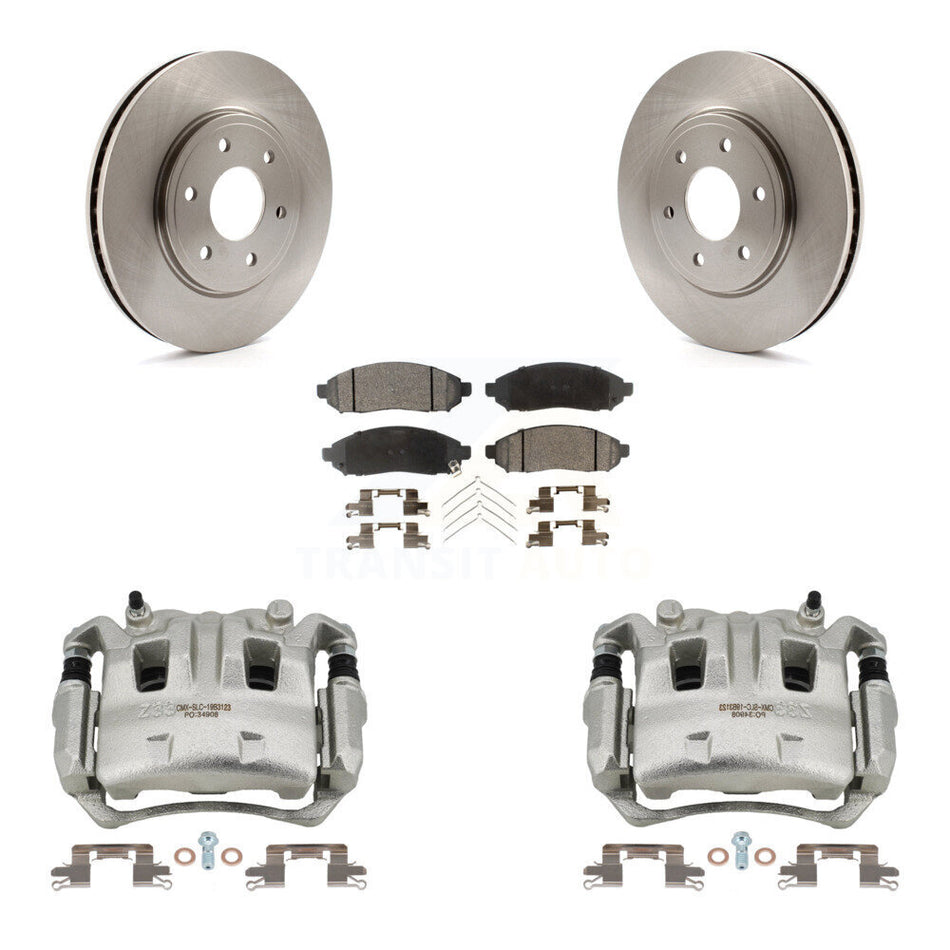 Front Disc Brake Caliper Rotors And Ceramic Pads Kit For Nissan Frontier Suzuki Equator KC8-100710T
