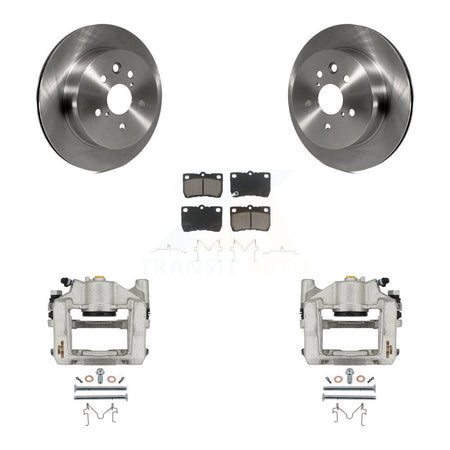 Rear Disc Brake Caliper Rotor & Ceramic Pad Kit For Lexus IS350 GS350 GS450h GS430 GS460 KC8-100711C