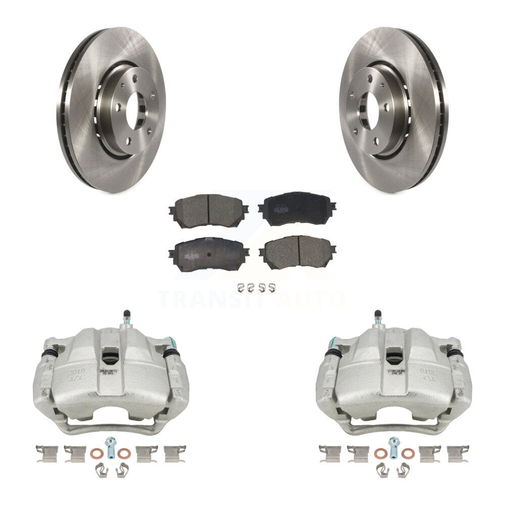 Front Disc Brake Caliper Rotor Ceramic Pad Kit For 2019-2021 Mazda 6 Naturally Aspirated KC8-100712T