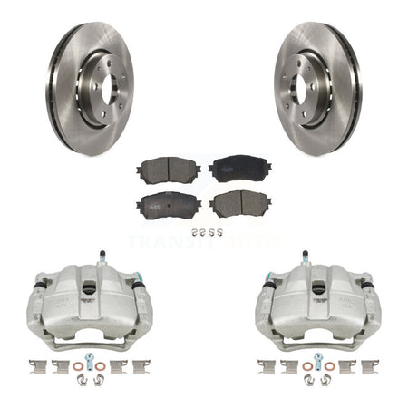 Front Disc Brake Caliper Rotor Ceramic Pad Kit For 2019-2021 Mazda 6 Naturally Aspirated KC8-100712T
